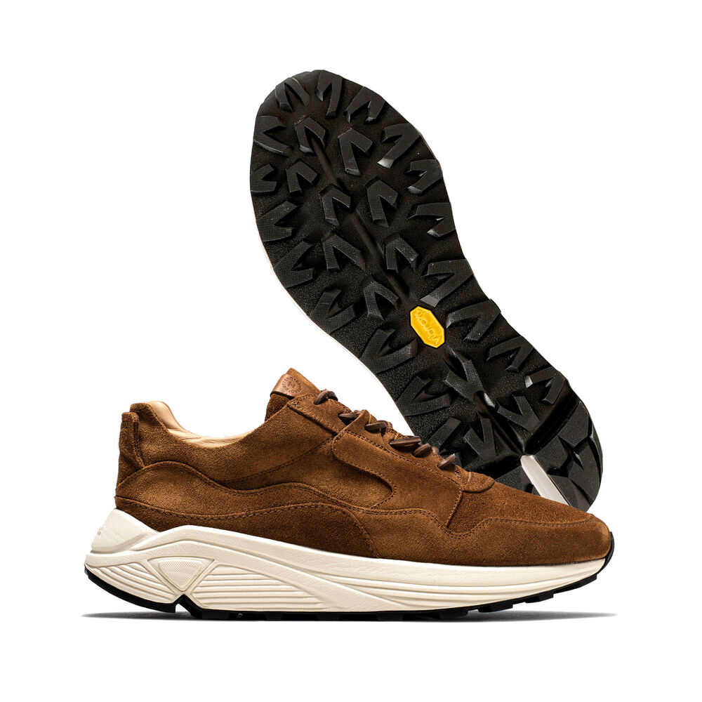 Vibram Sole Buttero Vinci Mens Sneakers Brown Australia (YTQ390718)